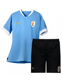Uruguay Replika Hemmakläder Barn VM 2022 Kortärmad (+ byxor)